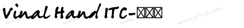 Vinal Hand ITC字体转换